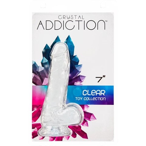 Dildo - Addiction Crystal Addiction Clear Dong 18 cm Dildo - Addiction Crystal Addiction Clear Dong 18 cm