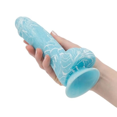 Dildo - Addiction Luke Dong 19 cm Glow in the Dark Blue Dildo - Addiction Luke Dong 19 cm Glow in the Dark Blue