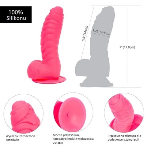 Dildo - Addiction Tom Dong 18 cm Hot Pink Dildo - Addiction Tom Dong 18 cm Hot Pink