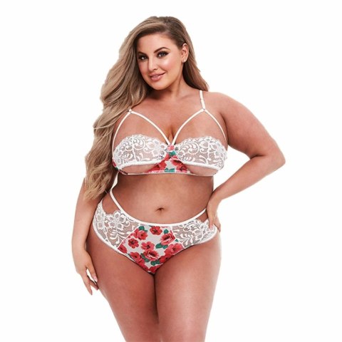 Komplet - Baci White Floral & Lace Bra Set Queen Size Komplet - Baci White Floral & Lace Bra Set Queen Size