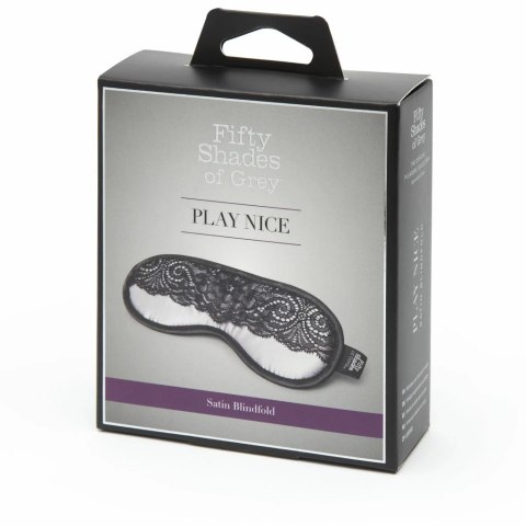 Maska na oczy - Fifty Shades of Grey Play Nice Satin & Lace Blindfold Maska na oczy - Fifty Shades of Grey Play Nice Satin & Lace Blindfold