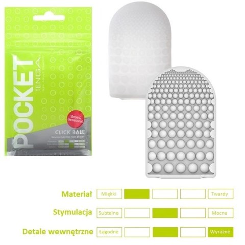 Masturbator - Tenga Pocket Stroker Click Ball Masturbator - Tenga Pocket Stroker Click Ball