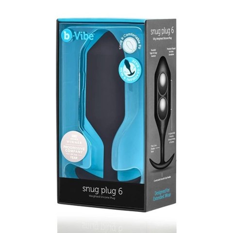 Plug analny - B-Vibe Snug Plug 6 Black Plug analny - B-Vibe Snug Plug 6 Black