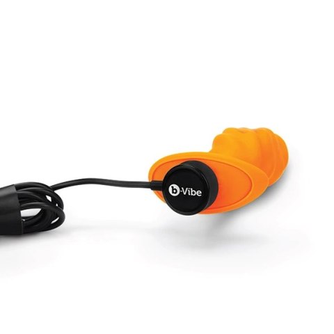 Plug analny wibrujący - B-Vibe Texture Plug Swirl Orange Plug analny wibrujący - B-Vibe Texture Plug Swirl Orange