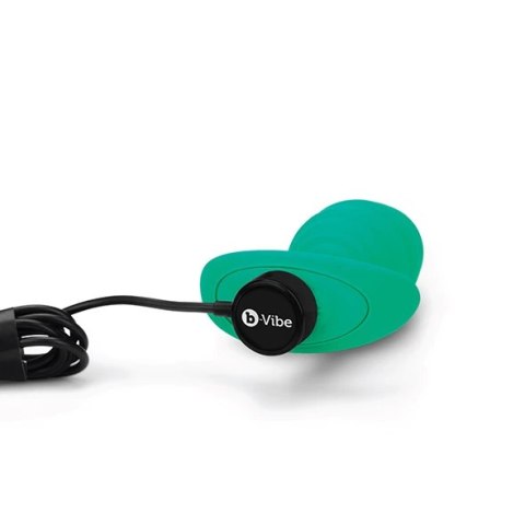 Plug analny wibrujący - B-Vibe Texture Plug Twist Green Plug analny wibrujący - B-Vibe Texture Plug Twist Green