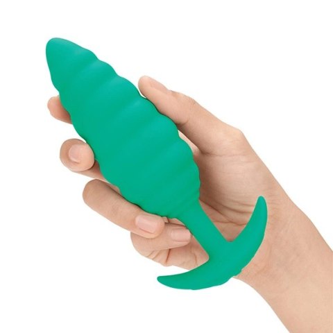 Plug analny wibrujący - B-Vibe Texture Plug Twist Green Plug analny wibrujący - B-Vibe Texture Plug Twist Green