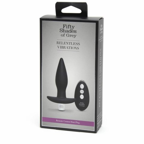 Plug analny wibrujący - Fifty Shades of Grey Relentless Vibrations Remote Control Butt Plug Plug analny wibrujący - Fifty Shades of Grey Relentless Vibrations Remote Control Butt Plug