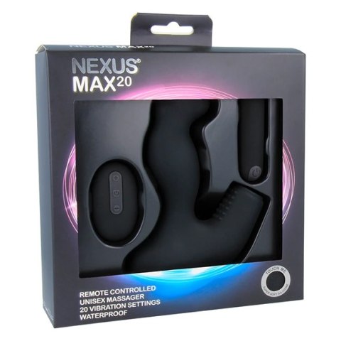Plug analny wibrujący - Nexus Max 20 Black Plug analny wibrujący - Nexus Max 20 Black