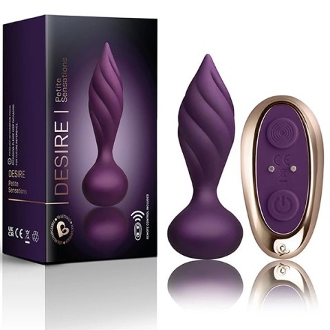 Plug analny wibrujący - Rocks-Off Petite Sensations Desire Purple Plug analny wibrujący - Rocks-Off Petite Sensations Desire Purple