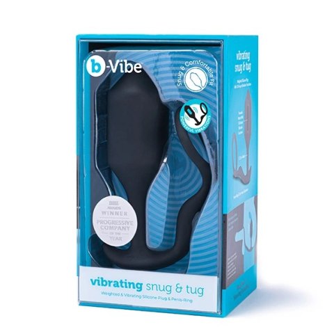 Plug analny wibrujący z pierścieniem - B-Vibe Vibrating Snug & Tug XL Plug analny wibrujący z pierścieniem - B-Vibe Vibrating Snug & Tug XL