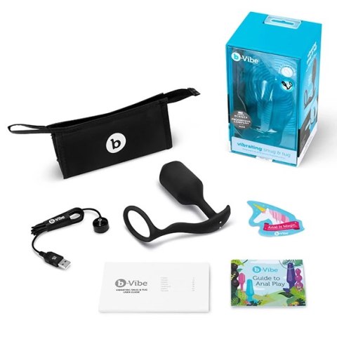 Plug analny wibrujący z pierścieniem - B-Vibe Vibrating Snug & Tug XL Plug analny wibrujący z pierścieniem - B-Vibe Vibrating Snug & Tug XL
