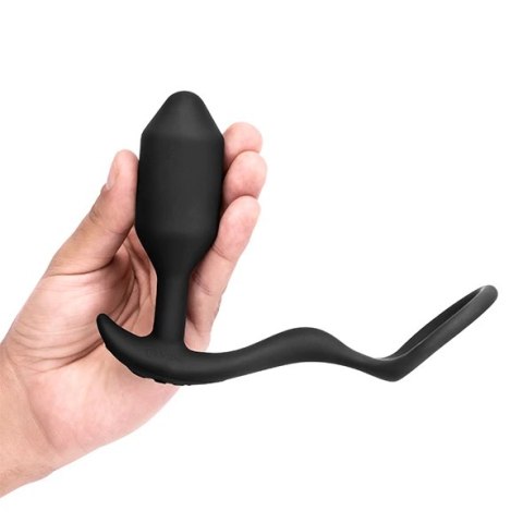 Plug analny wibrujący z pierścieniem - B-Vibe Vibrating Snug & Tug M Plug analny wibrujący z pierścieniem - B-Vibe Vibrating Snug & Tug M