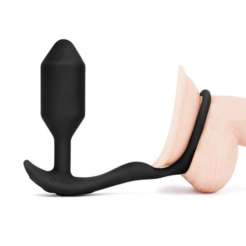 Plug analny wibrujący z pierścieniem - B-Vibe Vibrating Snug & Tug M Plug analny wibrujący z pierścieniem - B-Vibe Vibrating Snug & Tug M