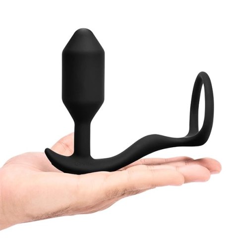 Plug analny wibrujący z pierścieniem - B-Vibe Vibrating Snug & Tug M Plug analny wibrujący z pierścieniem - B-Vibe Vibrating Snug & Tug M
