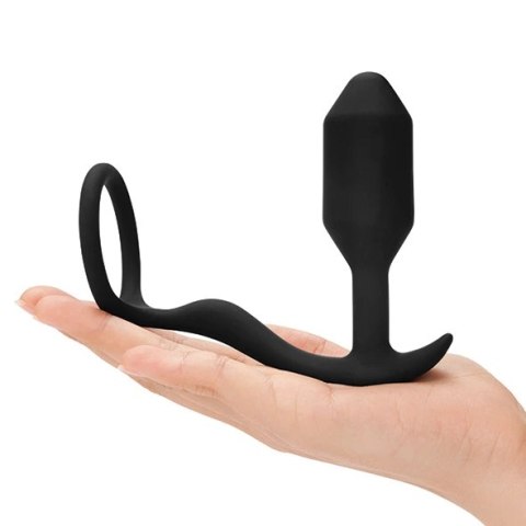 B-Vibe Snug & Tug silikonowy model intymny z pierścieniem 128g B-Vibe Snug & Tug silikonowy model intymny z pierścieniem 128g