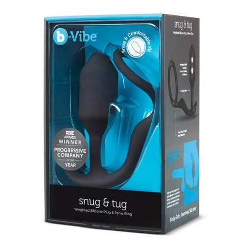 B-Vibe Snug & Tug silikonowy model intymny z pierścieniem 128g B-Vibe Snug & Tug silikonowy model intymny z pierścieniem 128g