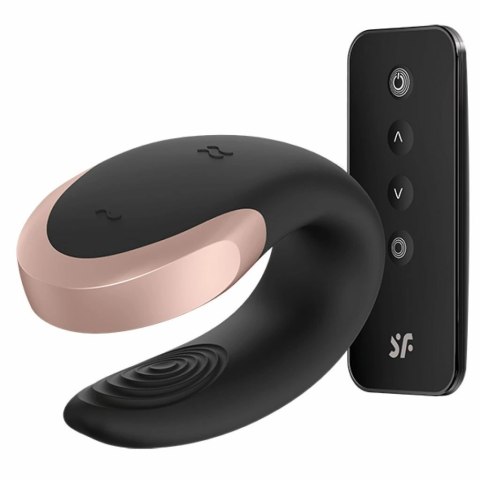 Satisfyer - Wibrator dla par - Double Love Black Satisfyer - Wibrator dla par - Double Love Black