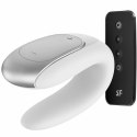 Wibrator dla par - Satisfyer Double Fun White