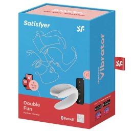 Wibrator dla par - Satisfyer Double Fun White