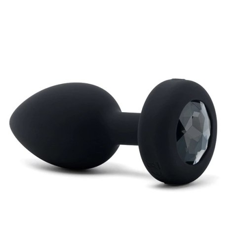 Zdalnie sterowany plug analny - B-Vibe Vibrating Jewel Plug M/L Black Diamond Zdalnie sterowany plug analny - B-Vibe Vibrating Jewel Plug M/L Black Diamond