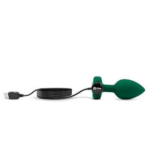 Zdalnie sterowany plug analny - B-Vibe Vibrating Jewel Plug M/L Emerald Zdalnie sterowany plug analny - B-Vibe Vibrating Jewel Plug M/L Emerald
