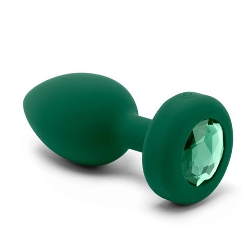 Zdalnie sterowany plug analny - B-Vibe Vibrating Jewel Plug M/L Emerald Zdalnie sterowany plug analny - B-Vibe Vibrating Jewel Plug M/L Emerald