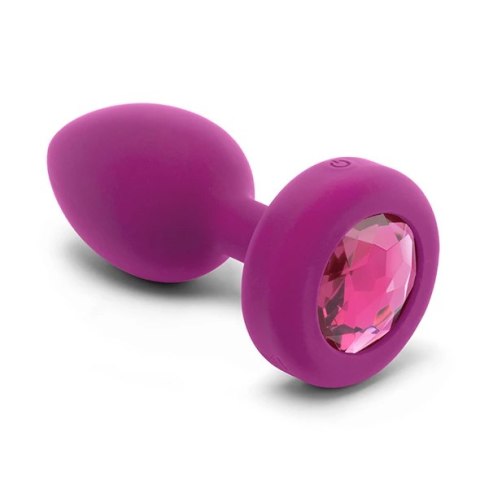 B-Vibe Jewel Plug S/M Pink Ruby - zdalnie sterowany model silikonowy B-Vibe Jewel Plug S/M Pink Ruby - zdalnie sterowany model silikonowy