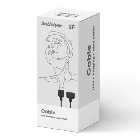 Kabel do ładowania - Satisfyer USB Charging Cable Black Kabel do ładowania - Satisfyer USB Charging Cable Black