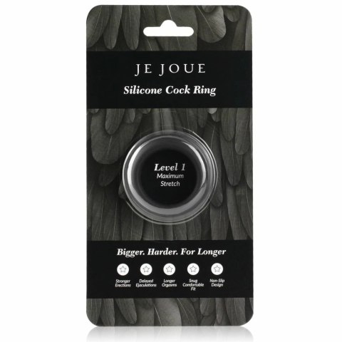 Pierścień erekcyjny - Je Joue Silicone C-Ring Maximum Stretch Black Pierścień erekcyjny - Je Joue Silicone C-Ring Maximum Stretch Black