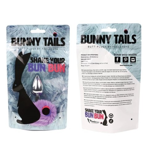Plug analny - FeelzToys Bunny Tails Butt Plug Purple Plug analny - FeelzToys Bunny Tails Butt Plug Purple