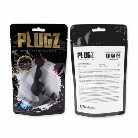 Plug analny - FeelzToys Plugz Butt Plug Black Nr. 4 Plug analny - FeelzToys Plugz Butt Plug Black Nr. 4