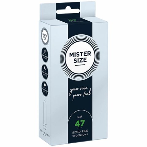 Prezerwatywy - Mister Size 47 mm (10 szt) Prezerwatywy - Mister Size 47 mm (10 szt)