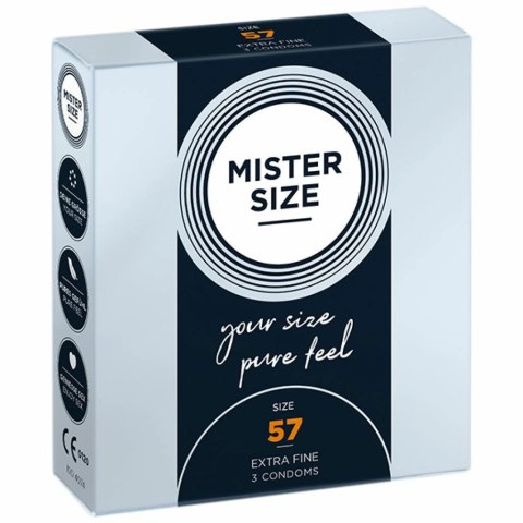 Prezerwatywy - Mister Size 57 mm (3 szt) Prezerwatywy - Mister Size 57 mm (3 szt)