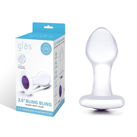 Szklany plug analny - Glas Bling Bling Szklany plug analny - Glas Bling Bling