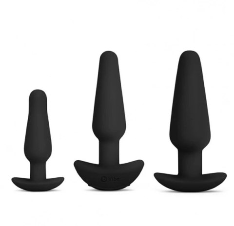 Zestaw do treningu analnego - B-Vibe Anal Training & Education Set Black Zestaw do treningu analnego - B-Vibe Anal Training & Education Set Black