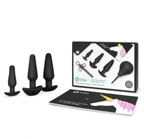 Zestaw do treningu analnego - B-Vibe Anal Training & Education Set Black Zestaw do treningu analnego - B-Vibe Anal Training & Education Set Black