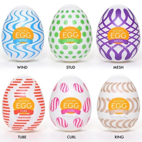 Zestaw sześciu masturbatorów - Tenga Egg Wonder 6 Styles Pack Zestaw sześciu masturbatorów - Tenga Egg Wonder 6 Styles Pack