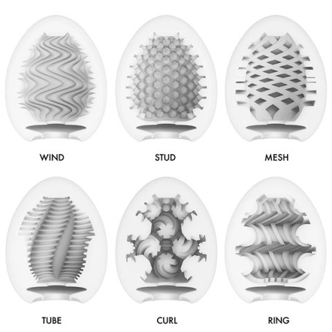 Zestaw sześciu masturbatorów - Tenga Egg Wonder 6 Styles Pack Zestaw sześciu masturbatorów - Tenga Egg Wonder 6 Styles Pack