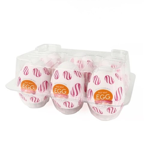 Zestaw sześciu masturbatorów - Tenga Egg Wonder Curl Zestaw sześciu masturbatorów - Tenga Egg Wonder Curl