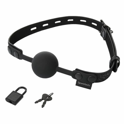 Knebel - Sportsheets Sincerely Locking Lace Silicone Ball Gag Knebel - Sportsheets Sincerely Locking Lace Silicone Ball Gag