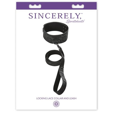 Obroża i smycz - Sportsheets Sincerely Locking Lace Collar & Leash Obroża i smycz - Sportsheets Sincerely Locking Lace Collar & Leash