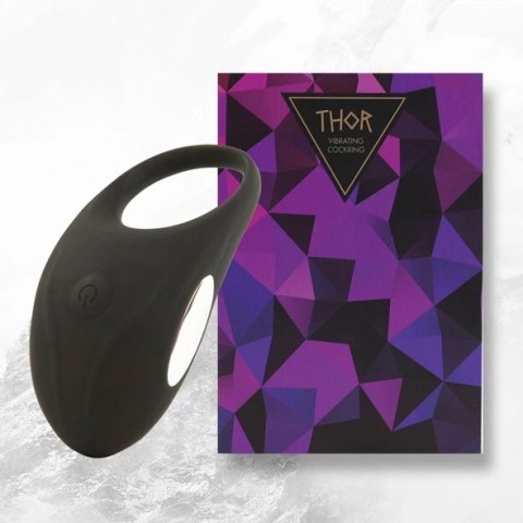 Pierścień wibrujący - FeelzToys Thor Black Pierścień wibrujący - FeelzToys Thor Black