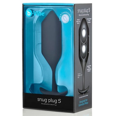 Plug analny - B-Vibe Snug Plug 5 Black Plug analny - B-Vibe Snug Plug 5 Black