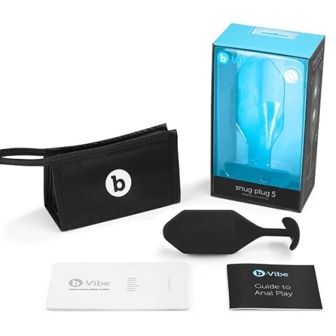 Plug analny - B-Vibe Snug Plug 5 Black Plug analny - B-Vibe Snug Plug 5 Black