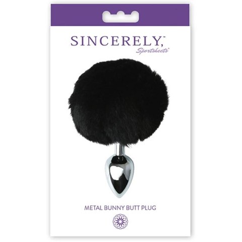 Plug analny - Sportsheets Sincerely Metal Bunny Butt Plug Black Plug analny - Sportsheets Sincerely Metal Bunny Butt Plug Black