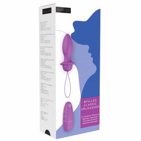 Plug analny wibrujący - B Swish bfilled Classic Orchid Plug analny wibrujący - B Swish bfilled Classic Orchid