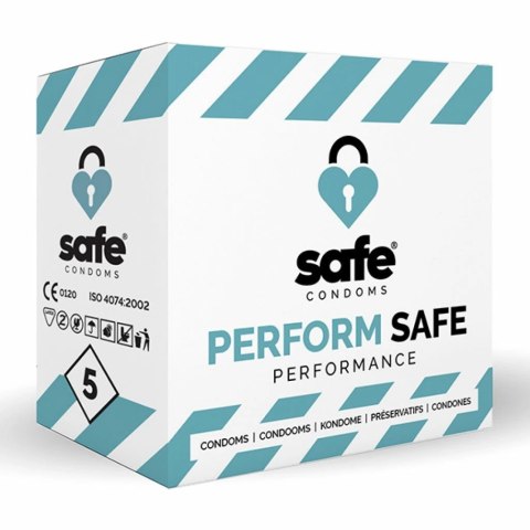 Prezerwatywy opóźniające - Safe Perform Safe 5 szt Prezerwatywy opóźniające - Safe Perform Safe 5 szt