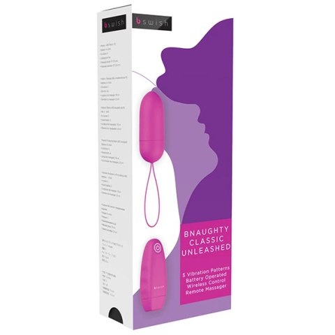 Wibrujące jajeczko - B Swish bnaughty Classic Unleashed Cerise Wibrujące jajeczko - B Swish bnaughty Classic Unleashed Cerise