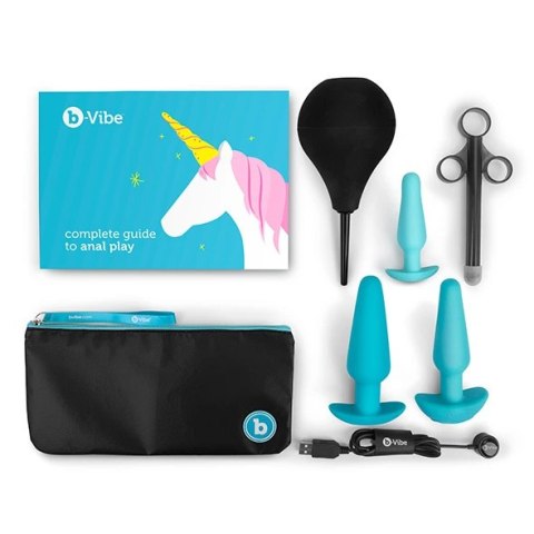 Zestaw do treningu analnego - B-Vibe Anal Training & Education Set Blue Zestaw do treningu analnego - B-Vibe Anal Training & Education Set Blue