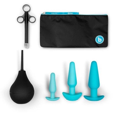 Zestaw do treningu analnego - B-Vibe Anal Training & Education Set Blue Zestaw do treningu analnego - B-Vibe Anal Training & Education Set Blue